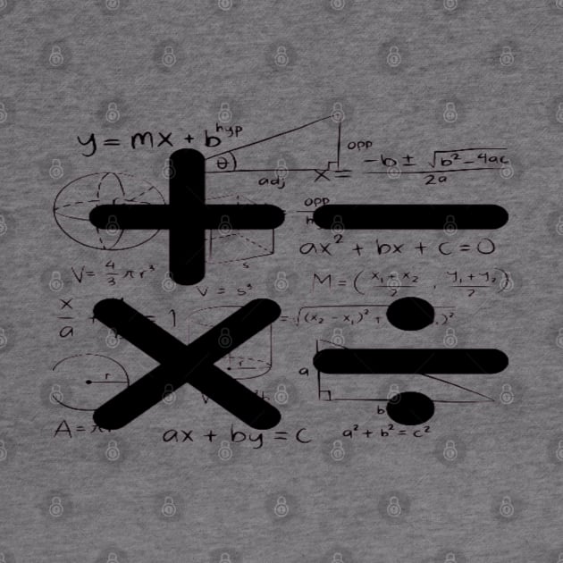 Mathematics Operations, Formulas by Craftshirt